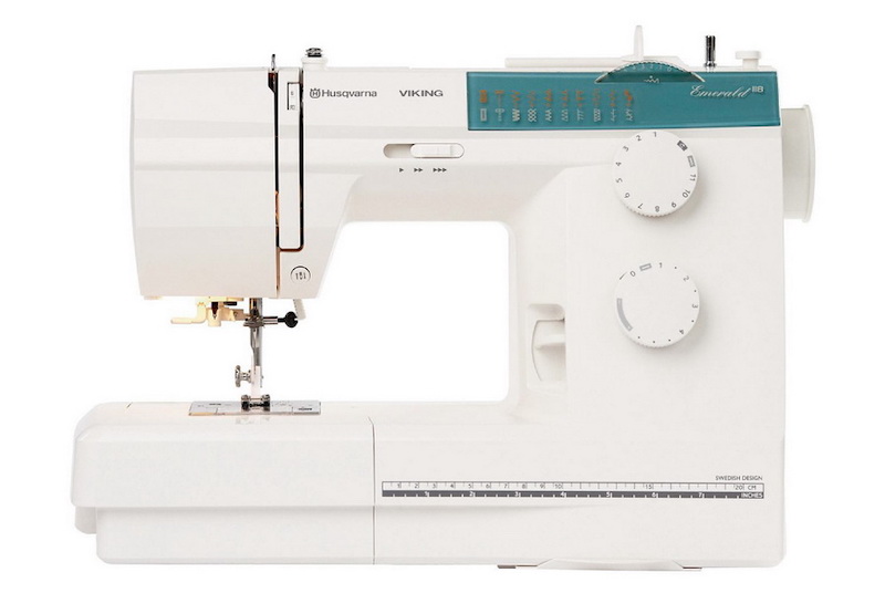 Husqvarna Viking sewing machine on a white background