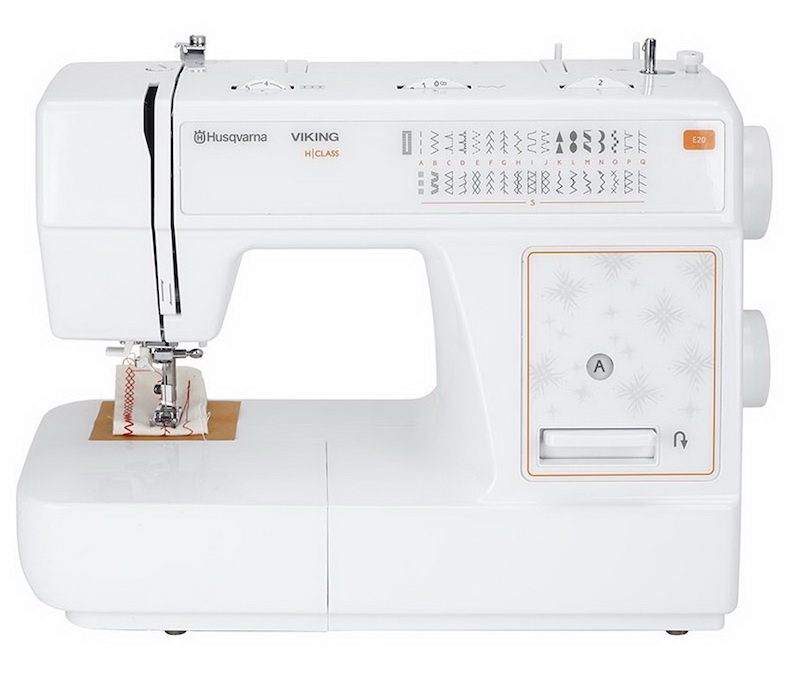 Husqvarna Viking sewing machine on a white background
