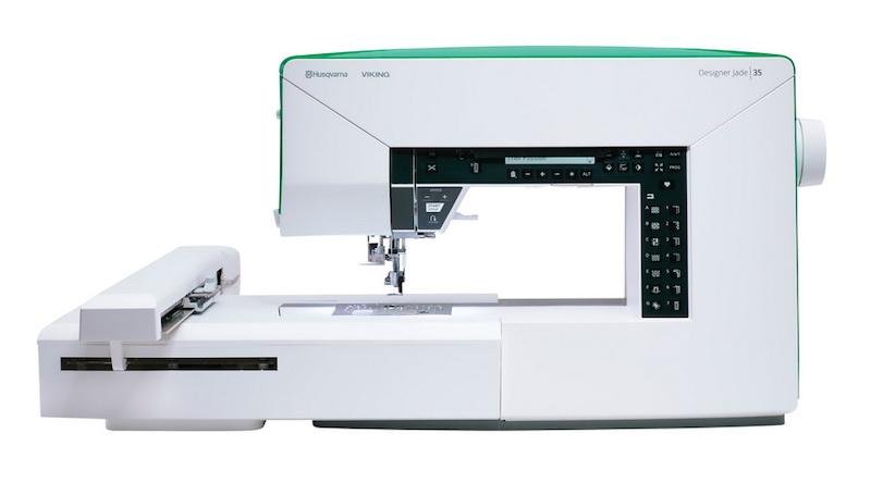 Husqvarna Viking sewing and embroidery machine on a white background