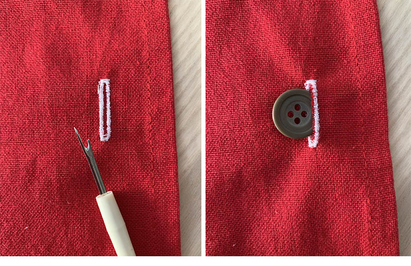 button in a buttonhole