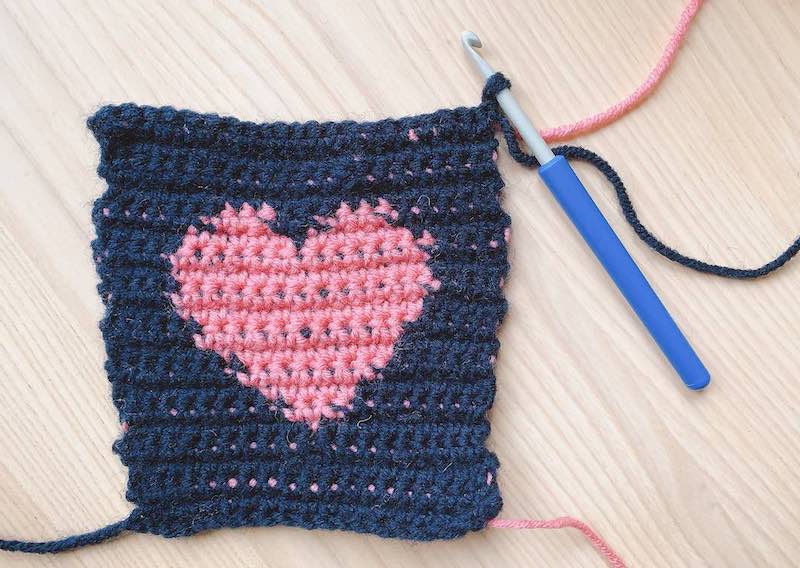 heart tapestry crochet