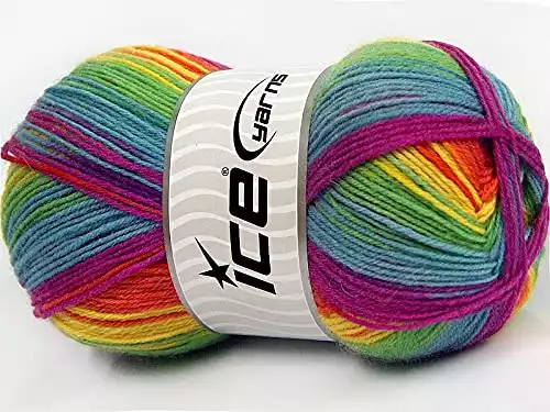 Ice Yarns Smart Rainbow Pattern Sock Yarn