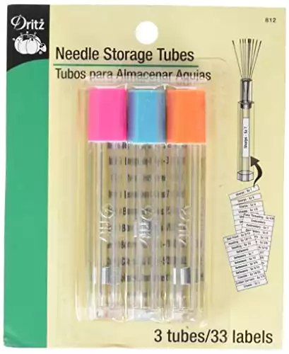 Dritz Needle Storage Tubes (3 Piece Set)