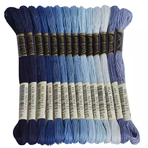 Le Paon Premium Rainbow Color Embroidery Floss