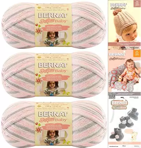Bernat Softee Baby Yarn - 3 Pack
