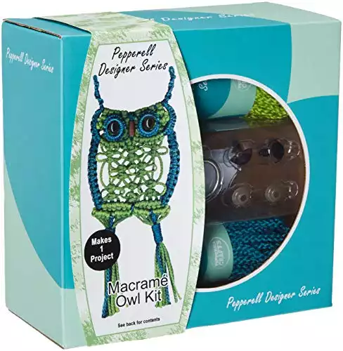 Pepperell Braiding Co. Macrame Designer Kit Owl