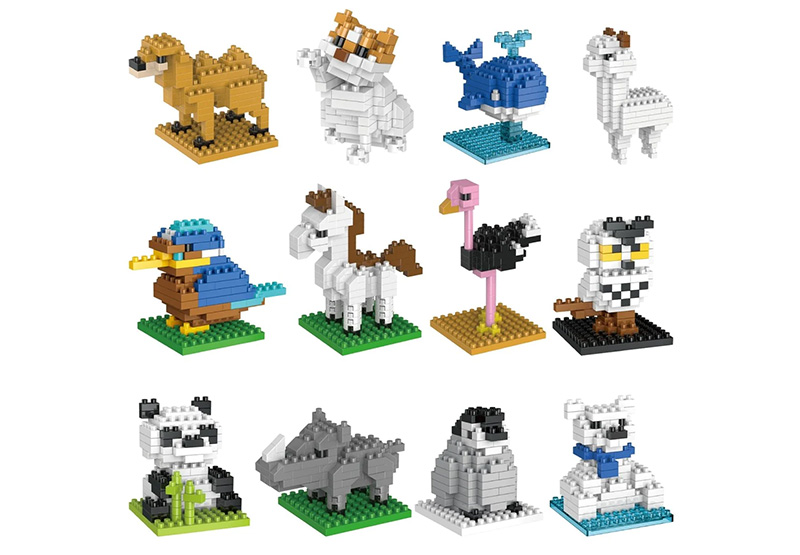 Fun Little Toys Mini Animals building bricks set